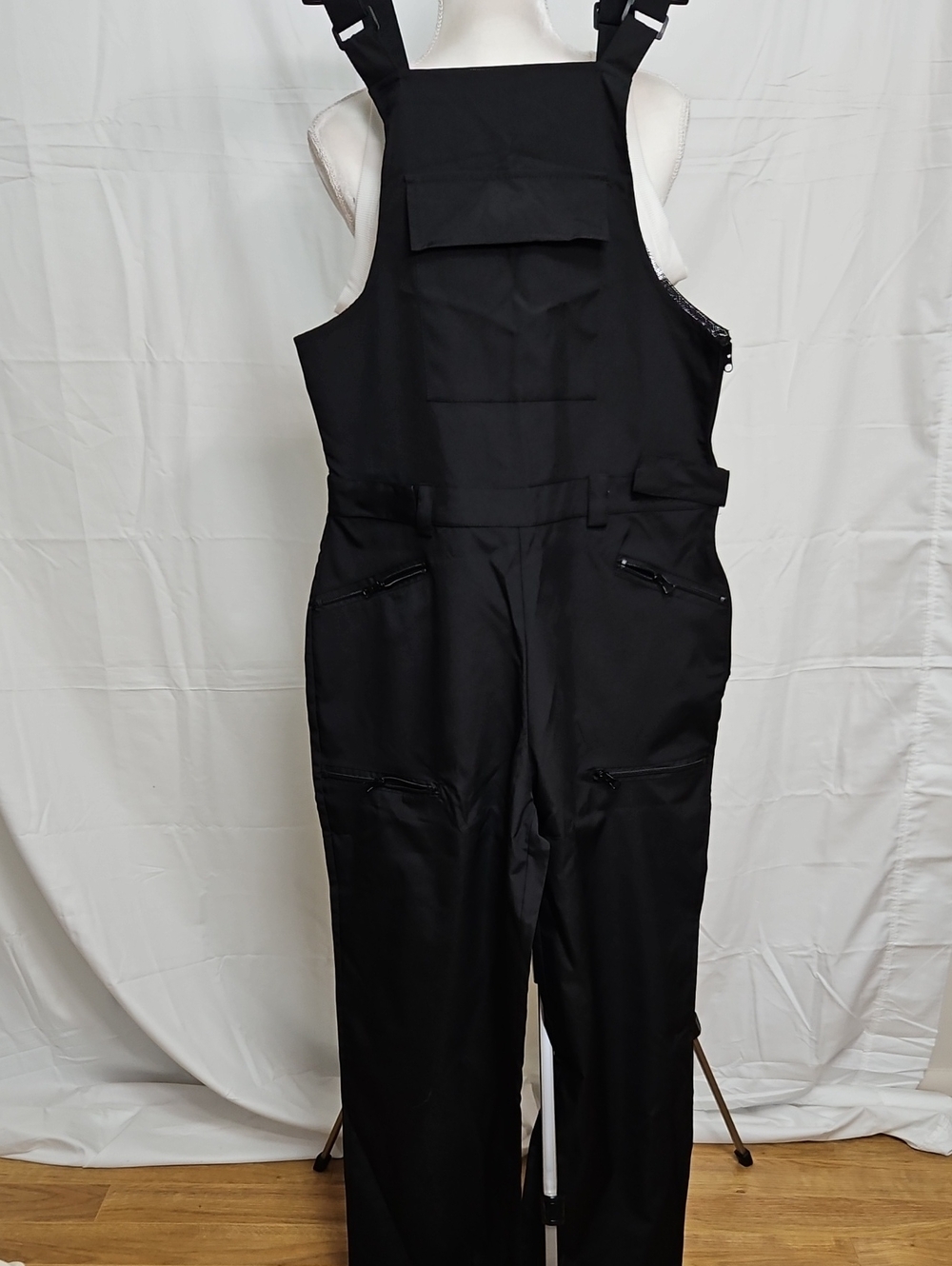 Black Women's Utility Bib Overalls
